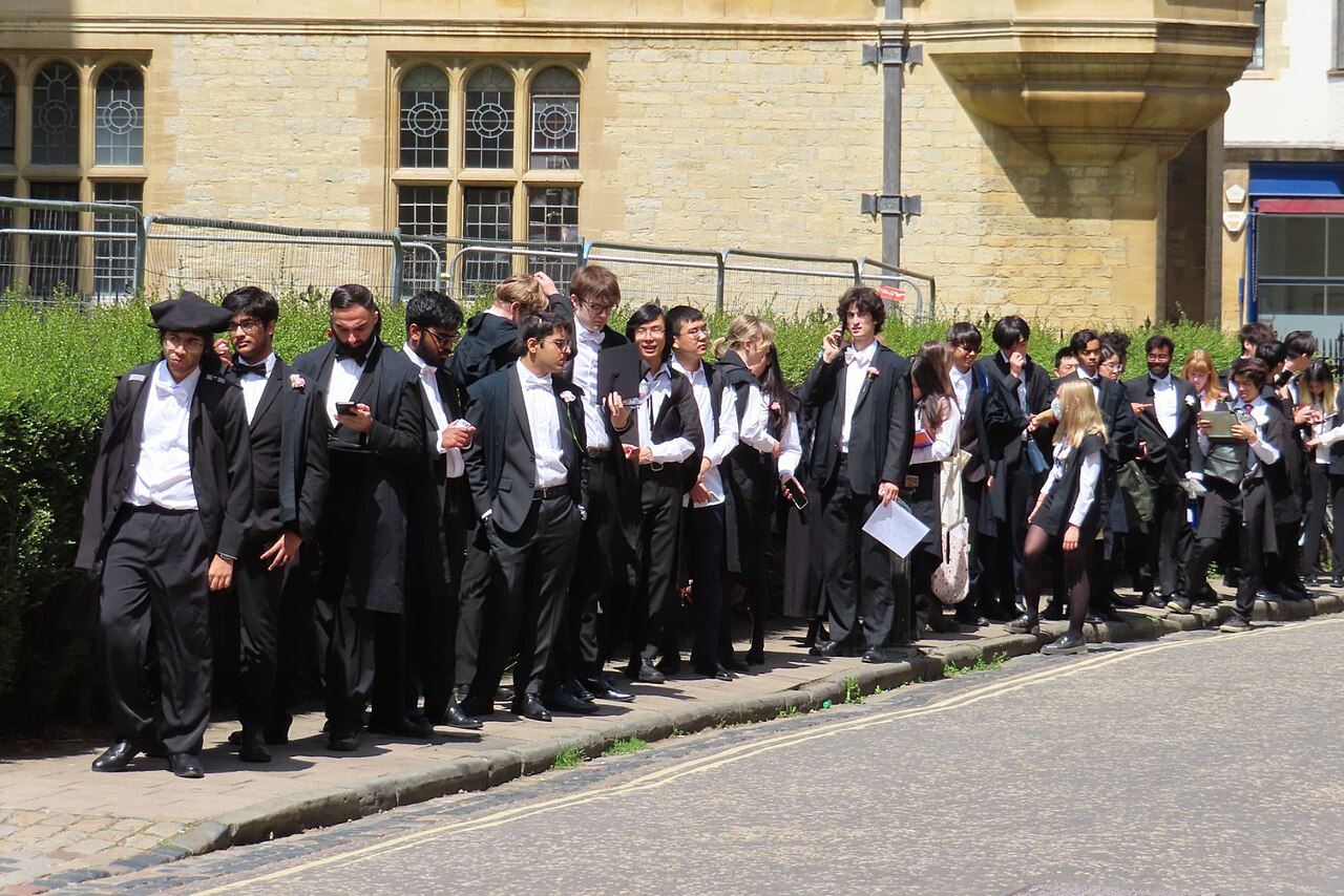 Students sitting an examination